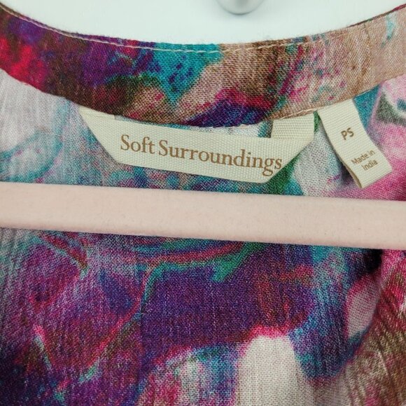 Soft Surroundings Italian Dreams Tiered Maxi Dress PS 3DB44 - Picture 5 of 8